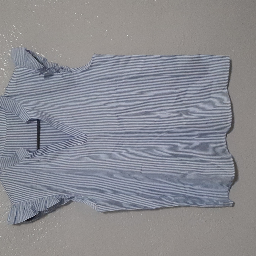 Blue and white stripped blouse